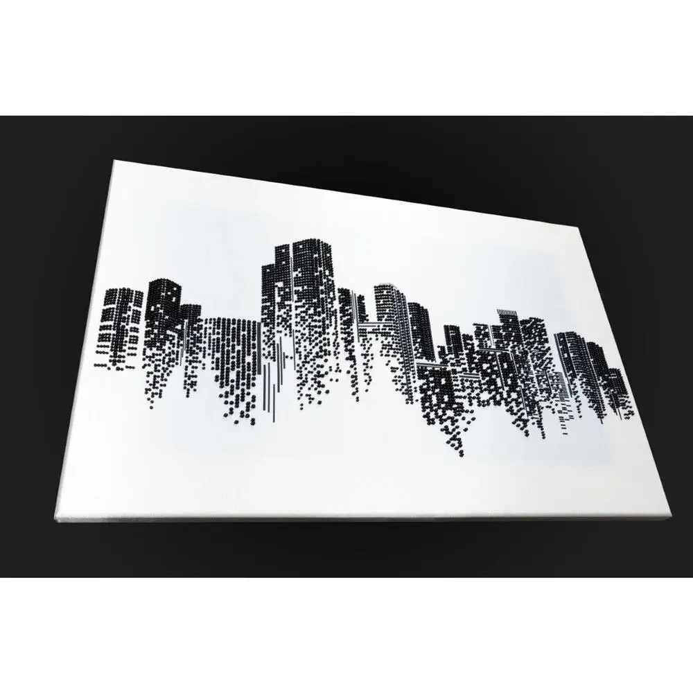 Bead Embroidery Kit Miniart Craft 66005-2 The City DIY Modern Art Handmade Decor